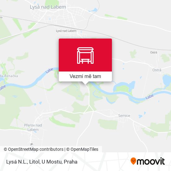 Lysá N.L., Litol, U Mostu mapa