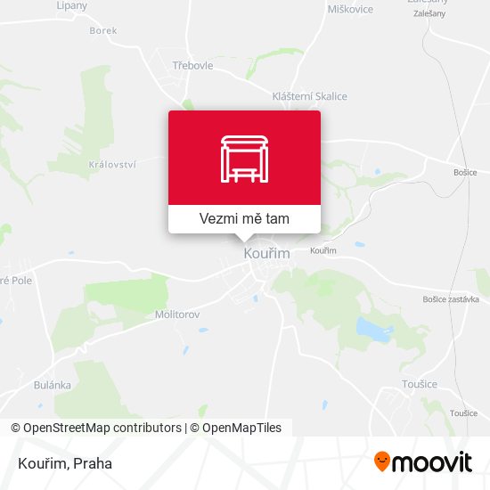 Kouřim mapa