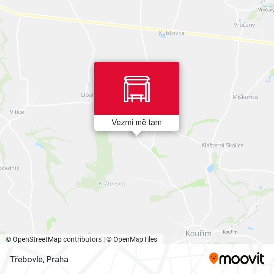 Třebovle mapa