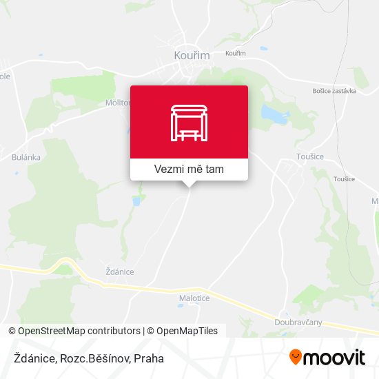 Ždánice, Rozc.Běšínov mapa