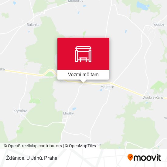 Ždánice, U Jánů mapa