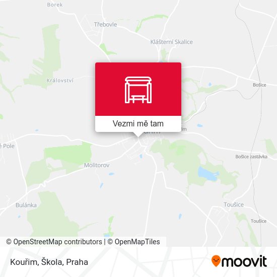 Kouřim, Škola mapa