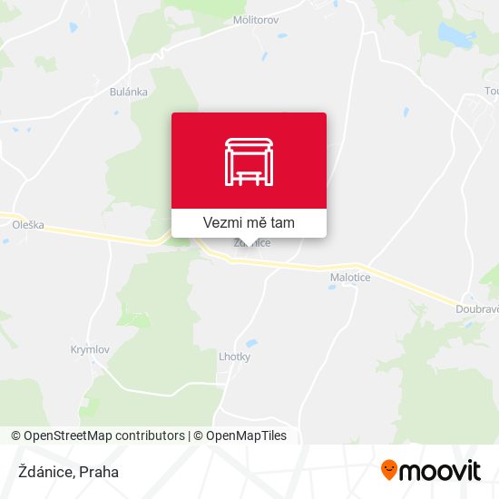 Ždánice mapa