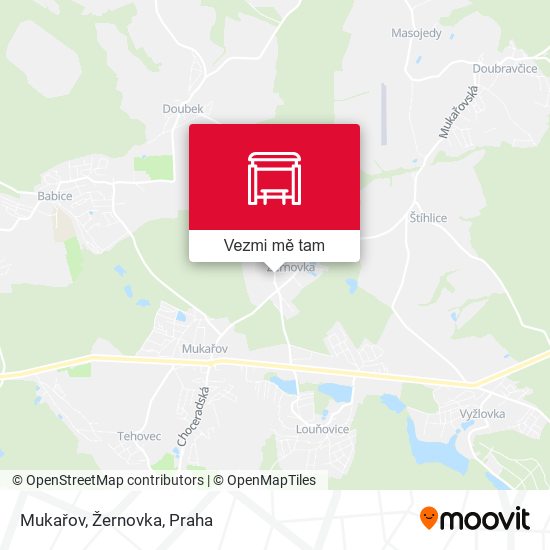 Mukařov, Žernovka mapa