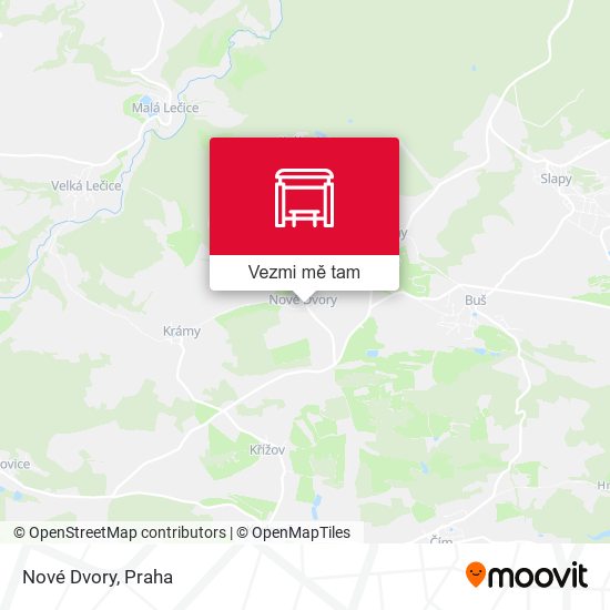 Nové Dvory mapa