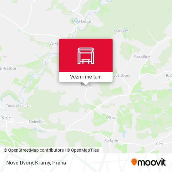 Nové Dvory, Krámy mapa