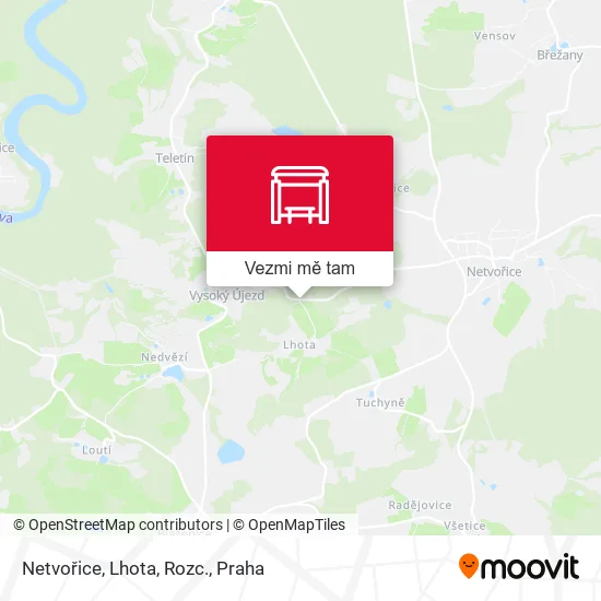 Netvořice, Lhota, Rozc. mapa