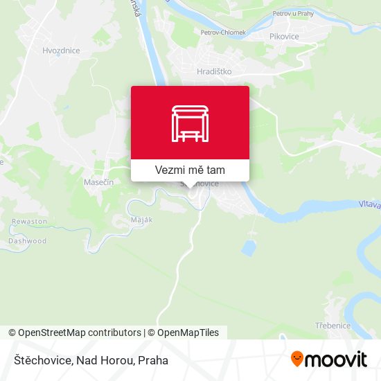 Štěchovice, Nad Horou mapa