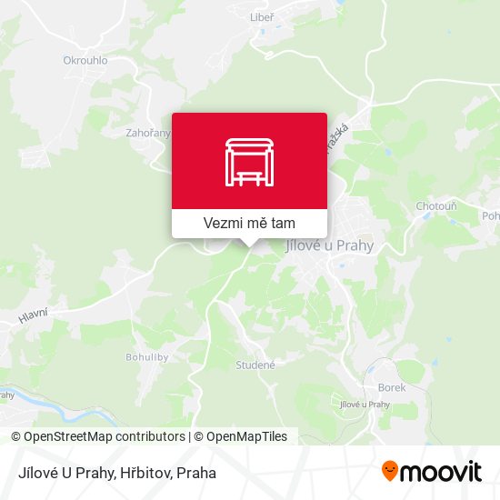 Jílové U Prahy, Hřbitov mapa