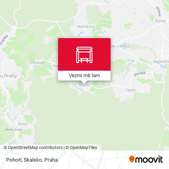 Pohoří, Skalsko mapa