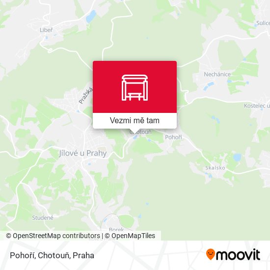 Pohoří, Chotouň mapa