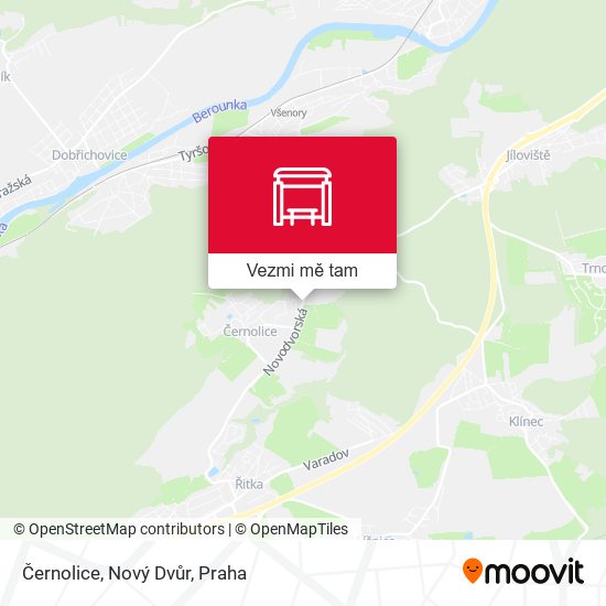 Černolice, Nový Dvůr mapa