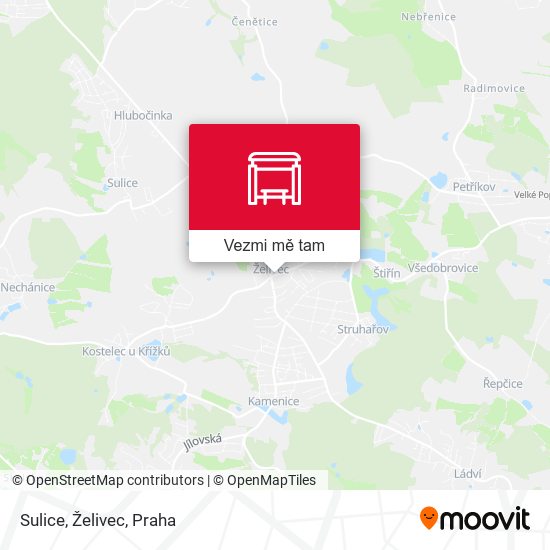 Sulice, Želivec mapa