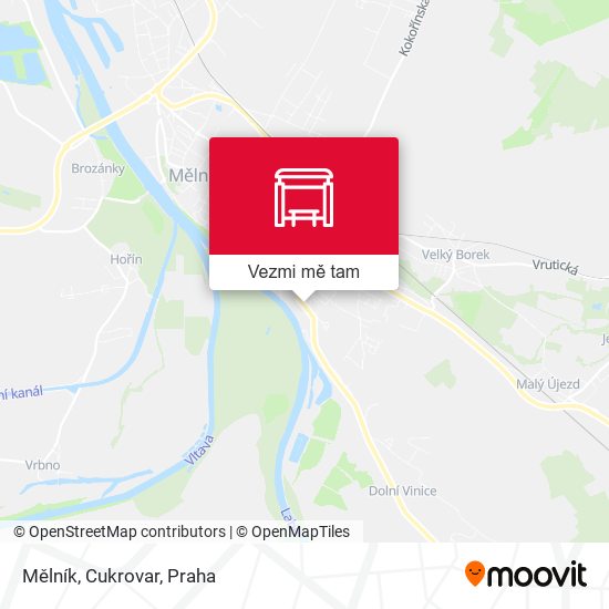 Mělník, Cukrovar (A) mapa