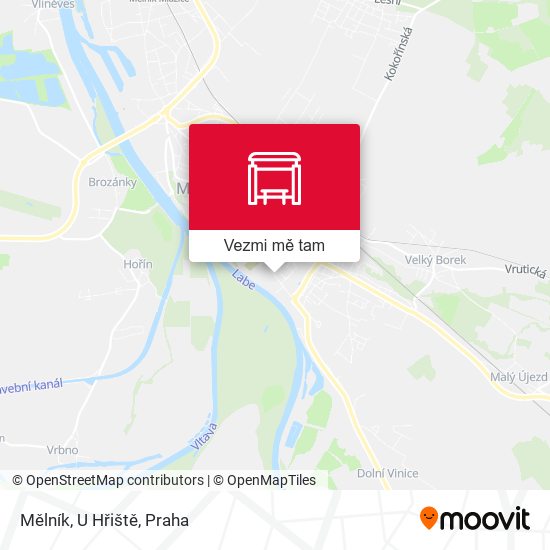 Mělník, U Hřiště mapa