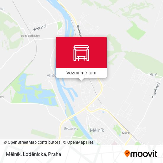 Mělník, Loděnická mapa