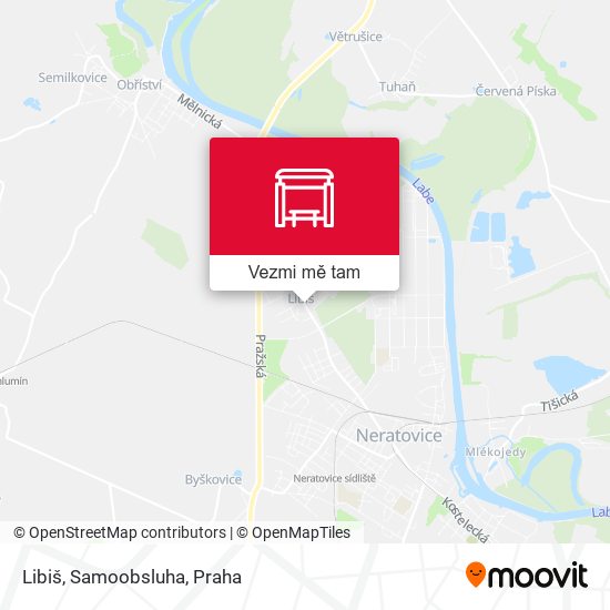 Libiš, Samoobsluha mapa