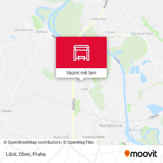 Libiš, Obec mapa