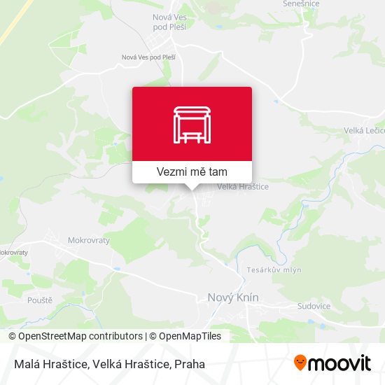 Malá Hraštice, Velká Hraštice mapa