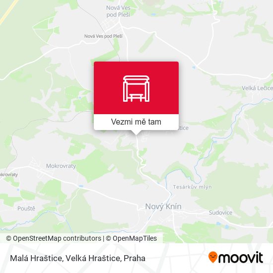 Malá Hraštice, Velká Hraštice mapa