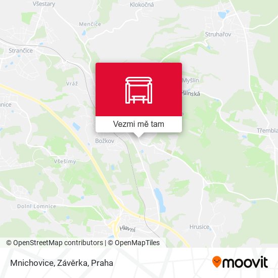 Mnichovice, Závěrka mapa