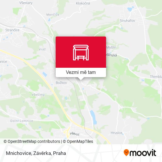 Mnichovice, Závěrka mapa