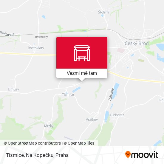 Tismice, Na Kopečku mapa