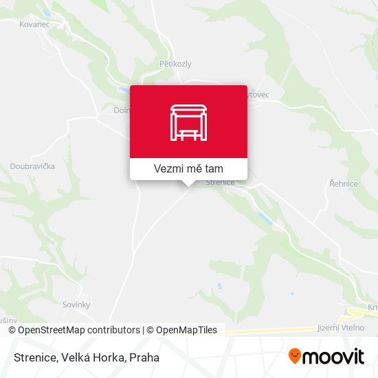 Strenice, Velká Horka mapa
