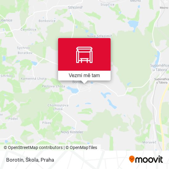 Borotín, Škola mapa