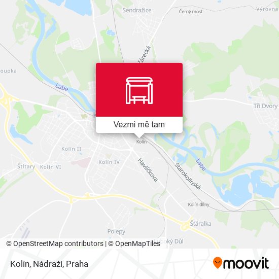 Kolín, Nádraží mapa