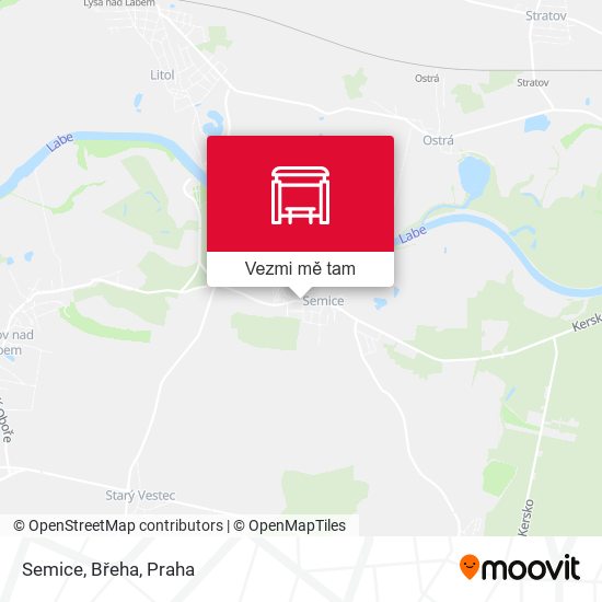 Semice, Břeha mapa