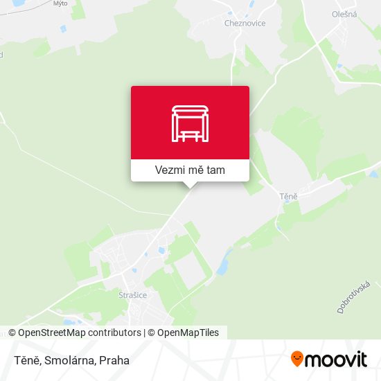 Těně, Smolárna mapa