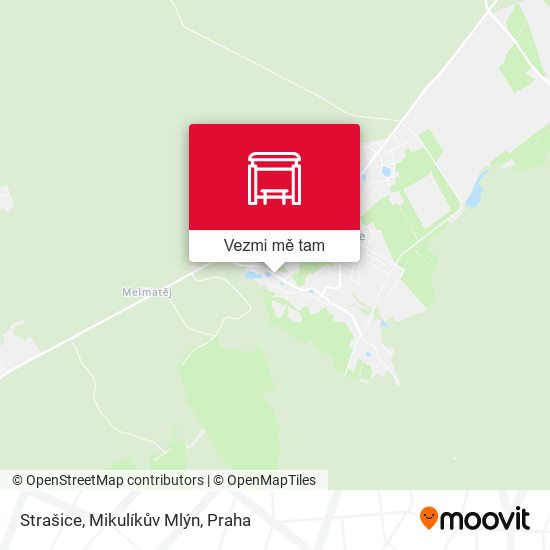 Strašice, Mikulíkův Mlýn mapa