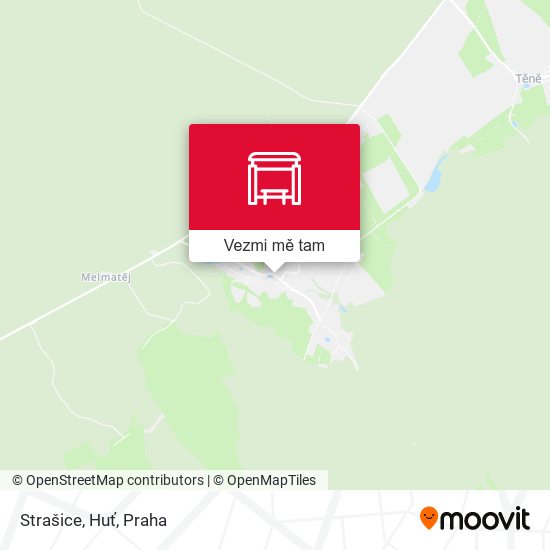 Strašice, Huť mapa