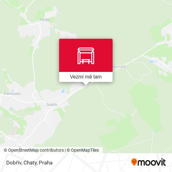 Dobřív, Chaty mapa