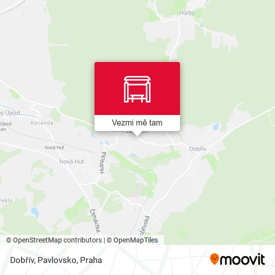Dobřív, Pavlovsko mapa