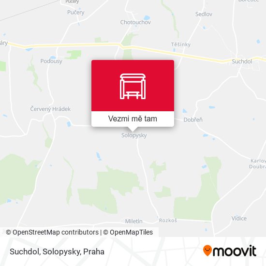 Suchdol, Solopysky mapa