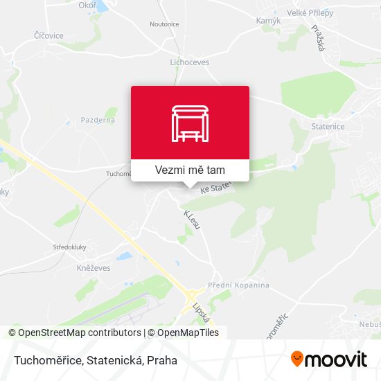 Tuchoměřice, Statenická mapa
