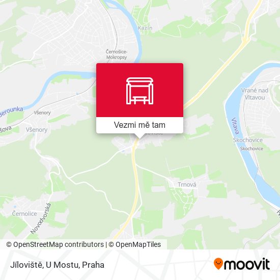 Jíloviště, U Mostu mapa