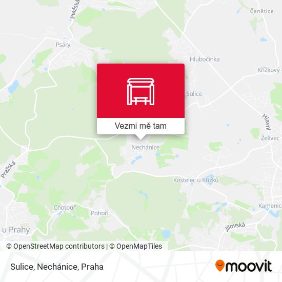 Sulice, Nechánice mapa