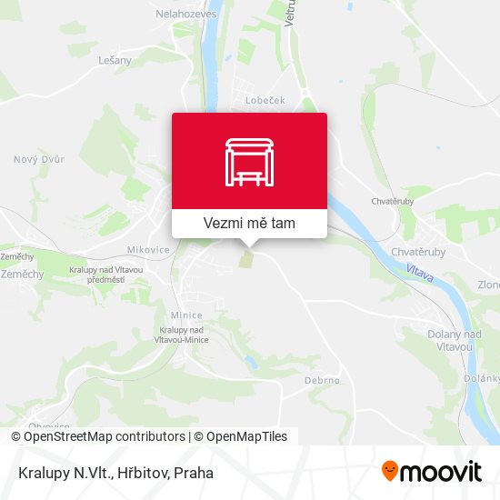 Kralupy N.Vlt., Hřbitov mapa