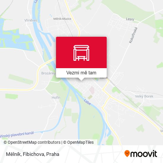 Mělník, Fibichova mapa