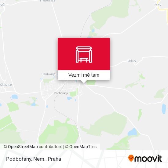 Podbořany, Nem. mapa