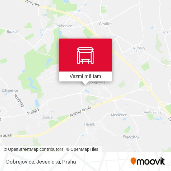 Dobřejovice, Jesenická mapa