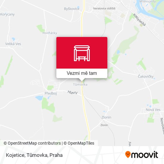 Kojetice, Tůmovka mapa