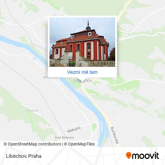 Liběchov mapa