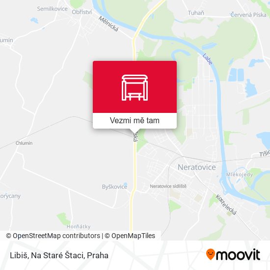Libiš, Na Staré Štaci mapa