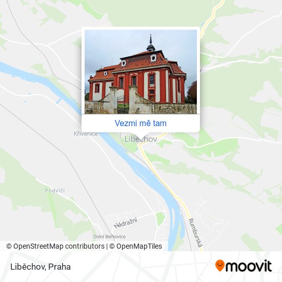 Liběchov mapa