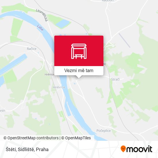 Štětí, Sídliště mapa