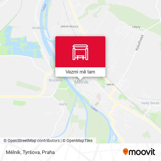 Mělník, Tyršova mapa